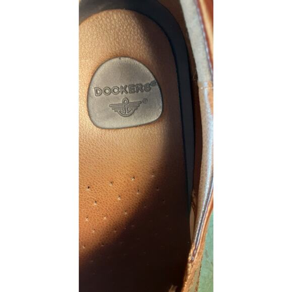 Dockers Mens 13M New Genuine Leather Dress Oxford Shoe Brown - Picture 8 of 9